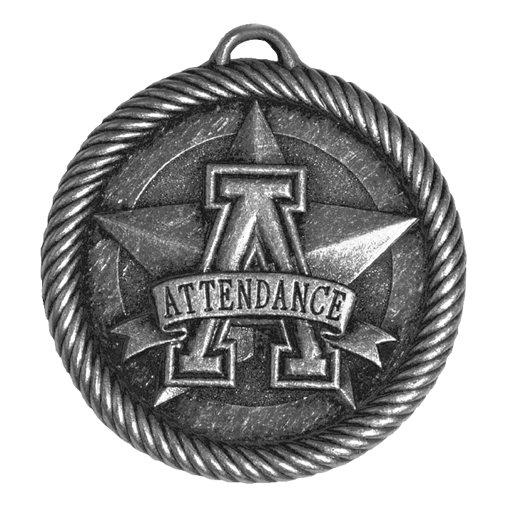 Value Attendance Medal 2" / Silver