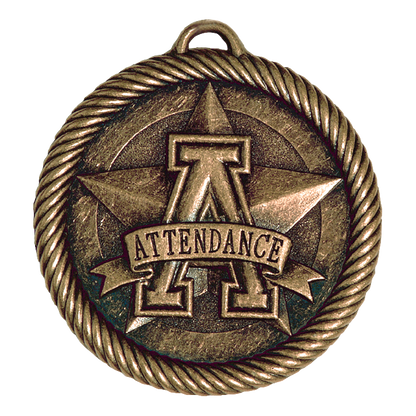 Value Attendance Medal 2" / Bronze (Copper Tone)