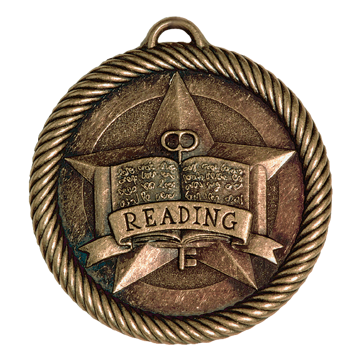 Value Reading Medal 2" / Bronze (Copper Tone)
