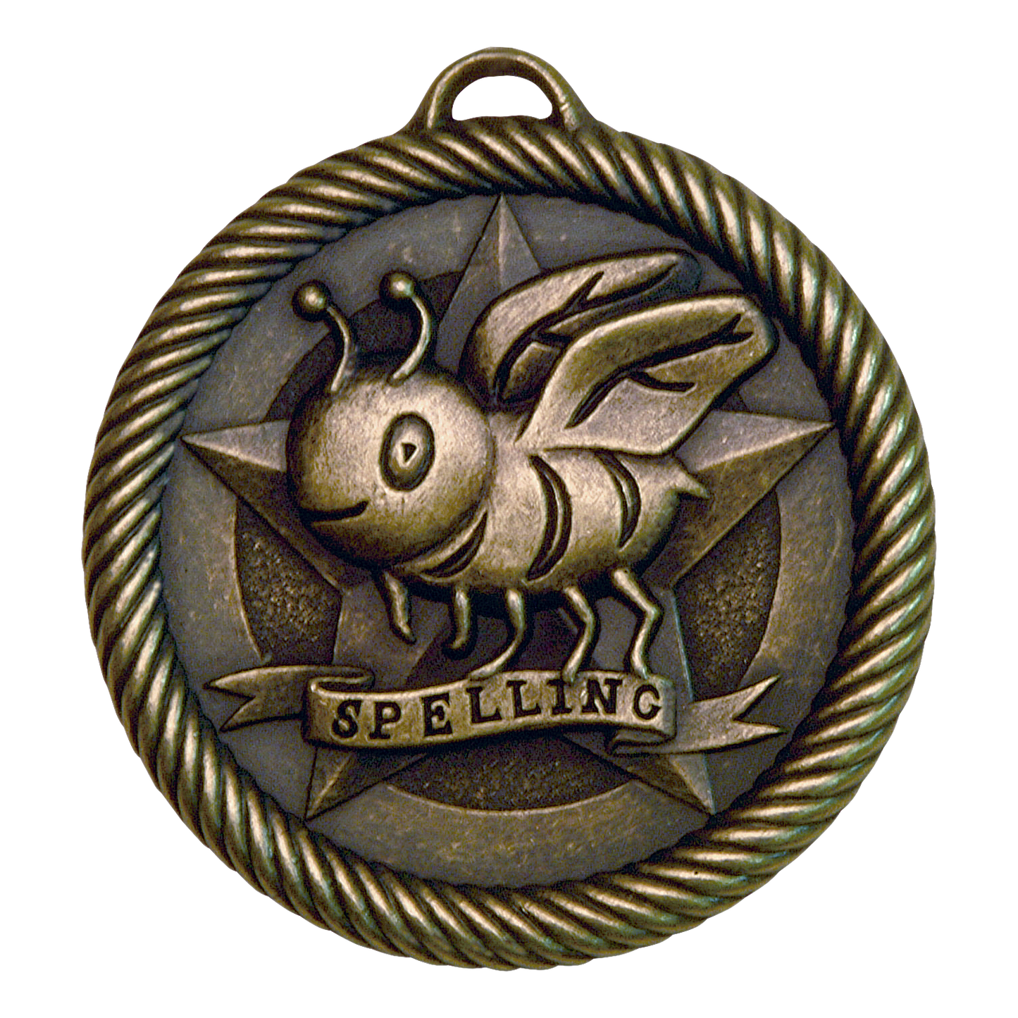 Value Spelling Bee Medal 2" / Gold