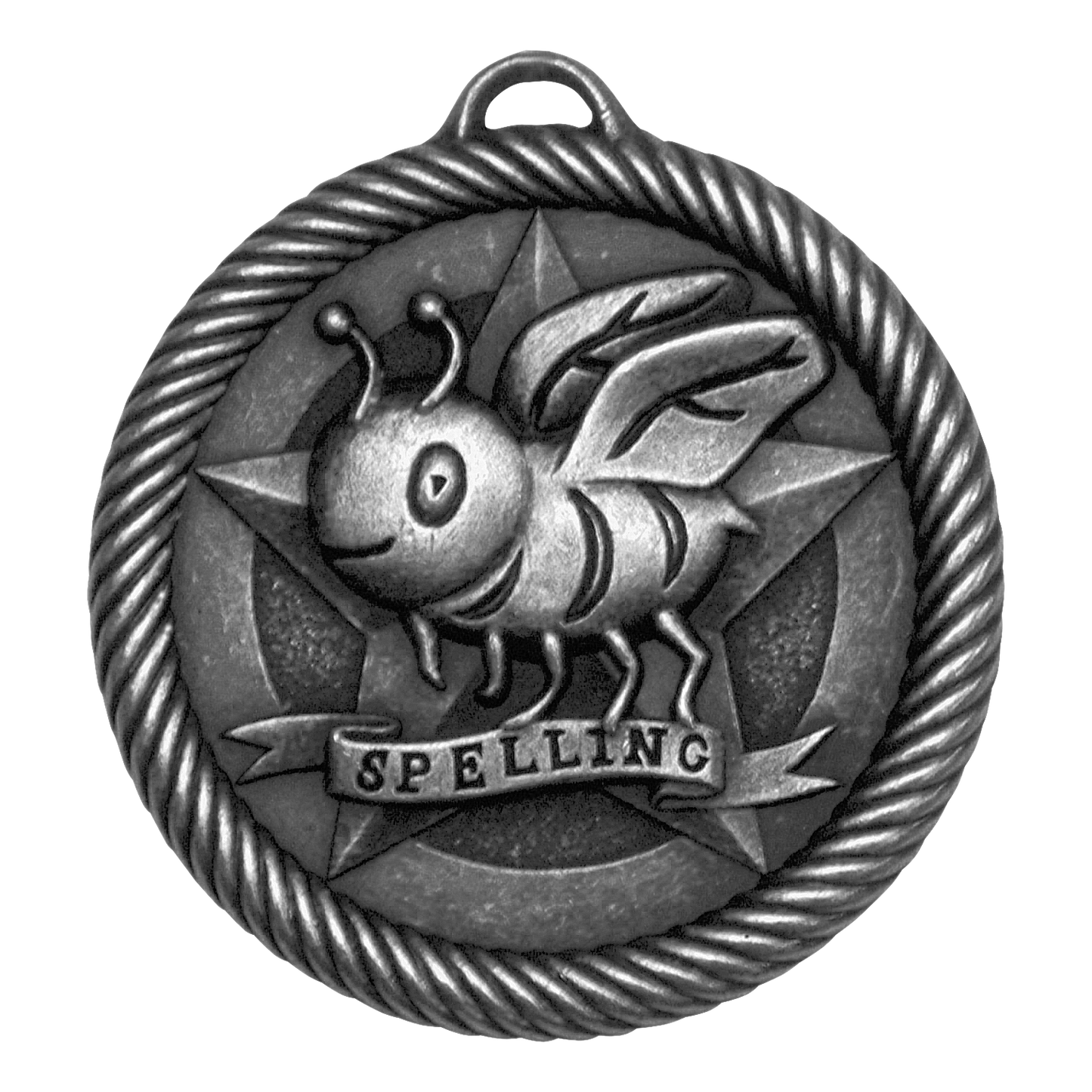 Value Spelling Bee Medal 2" / Silver
