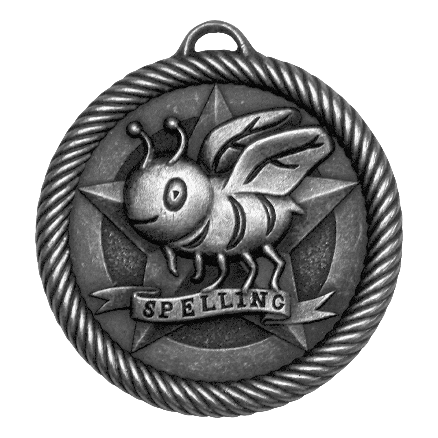 Value Spelling Bee Medal 2" / Silver