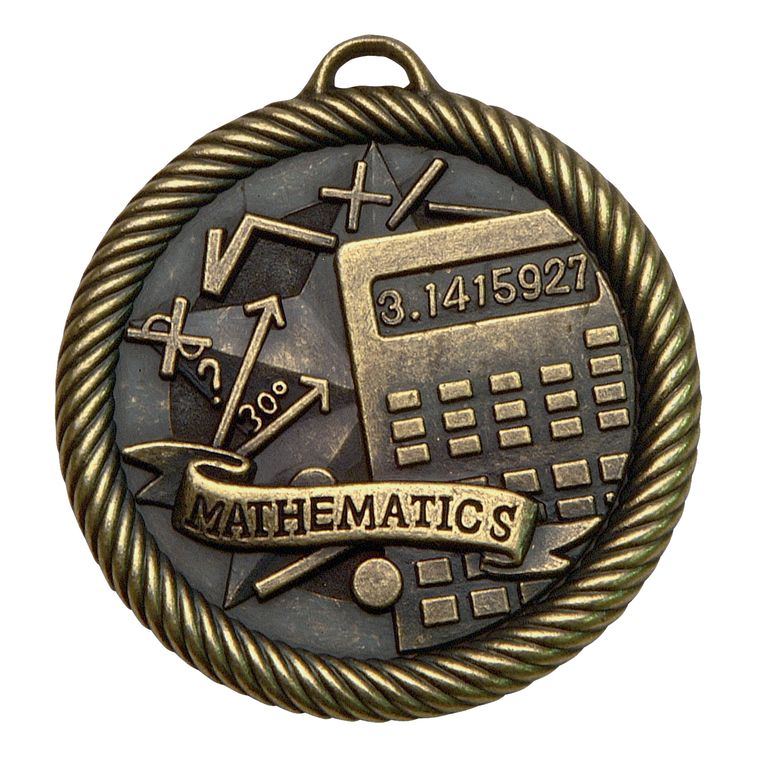 Value Mathmatics Medal 2" / Gold