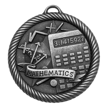 Value Mathmatics Medal 2" / Silver