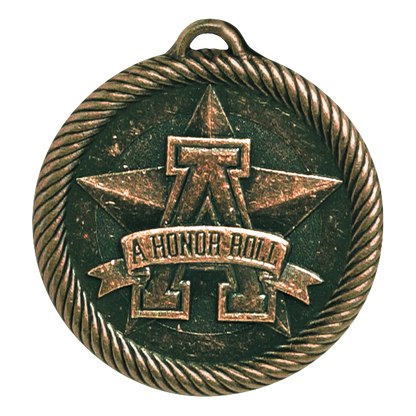 Value A Honor Roll Medal 2" / Bronze (Copper Tone)