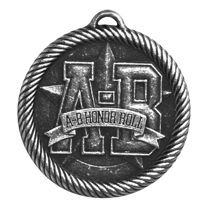 Value A/B Honor Roll Medal 2" / Silver