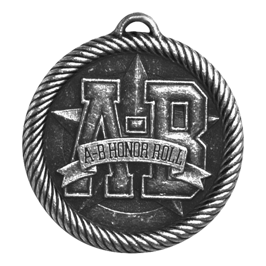 Value A/B Honor Roll Medal 2" / Silver