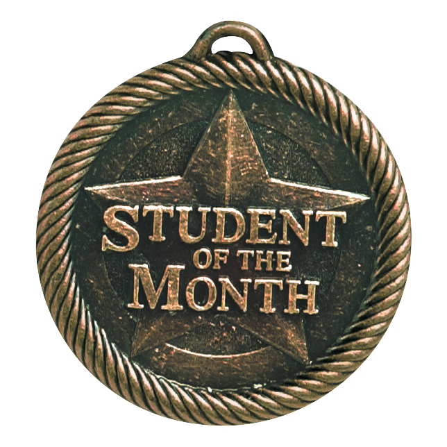 Value Student Of The Month Medal 2" / Bronze (Copper Tone)