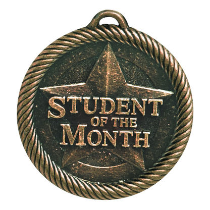 Value Student Of The Month Medal 2" / Bronze (Copper Tone)