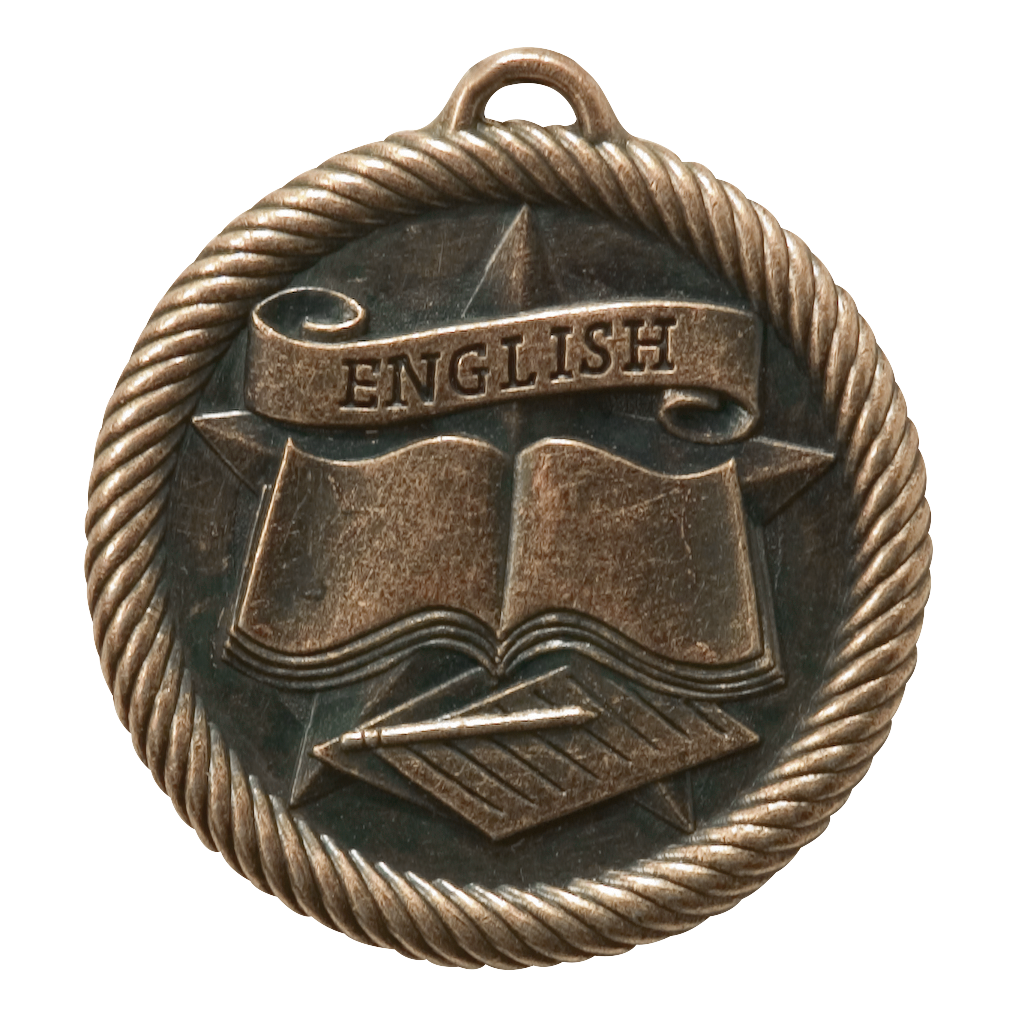 Value English Medal 2" / Bronze (Copper Tone)