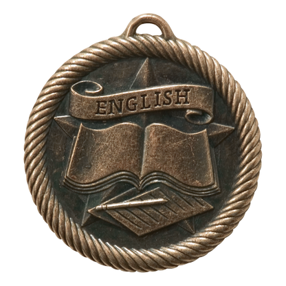 Value English Medal 2" / Bronze (Copper Tone)