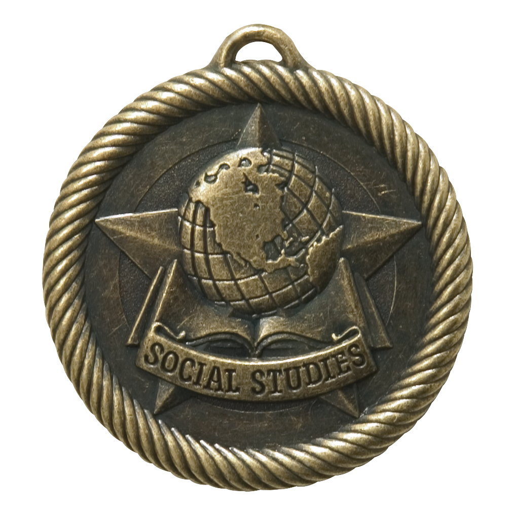 Value Social Studies Medal 2" / Gold