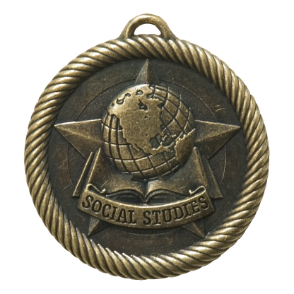 Value Social Studies Medal 2" / Gold
