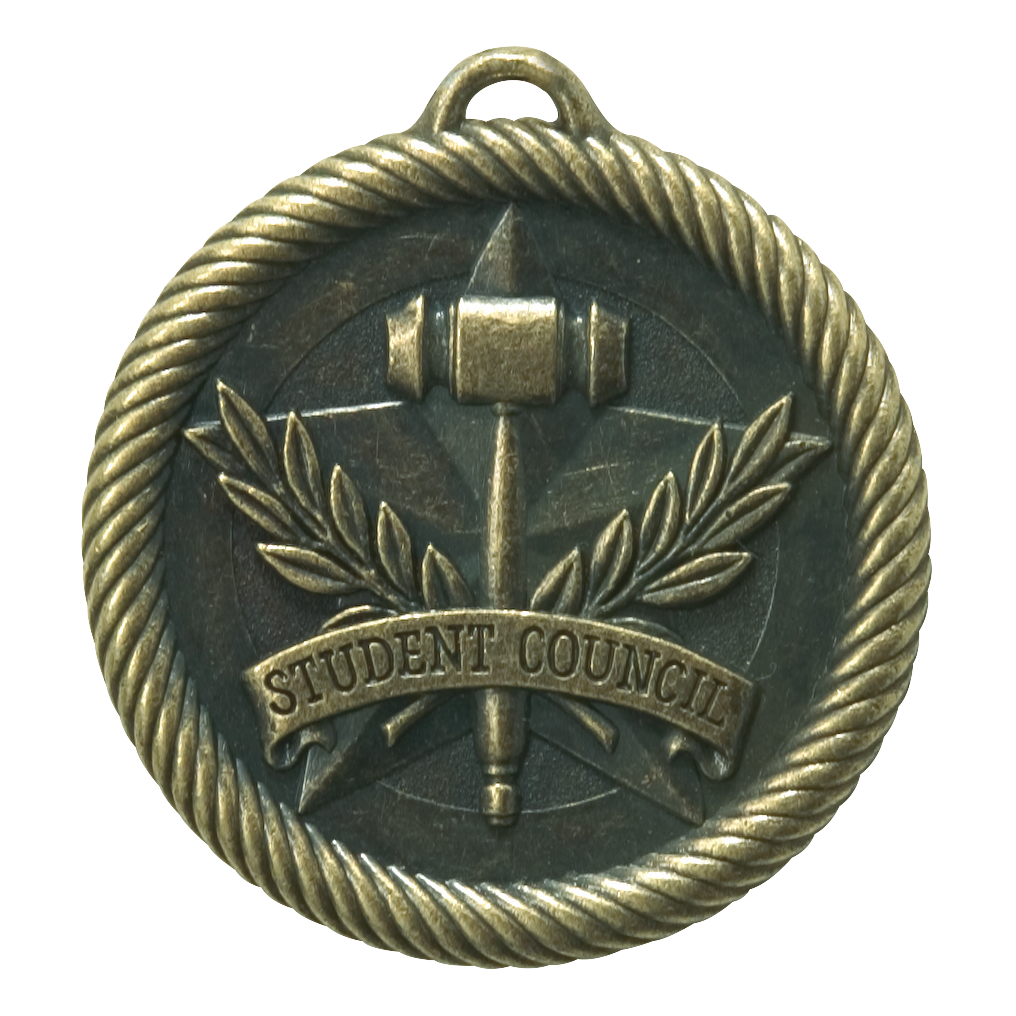 Value Student Council Medal 2" / Gold