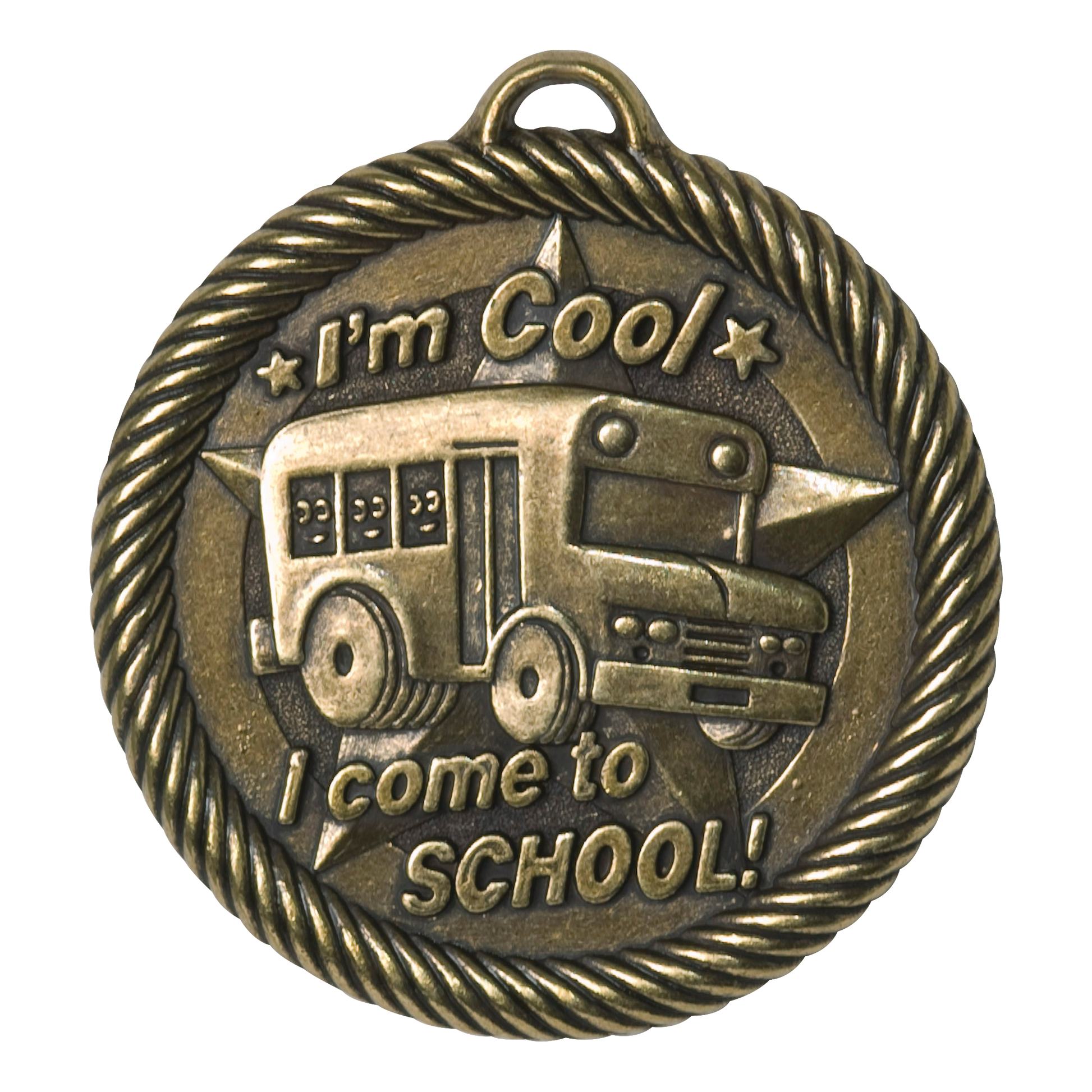 Value I'm Cool In School Medal 2" / Gold