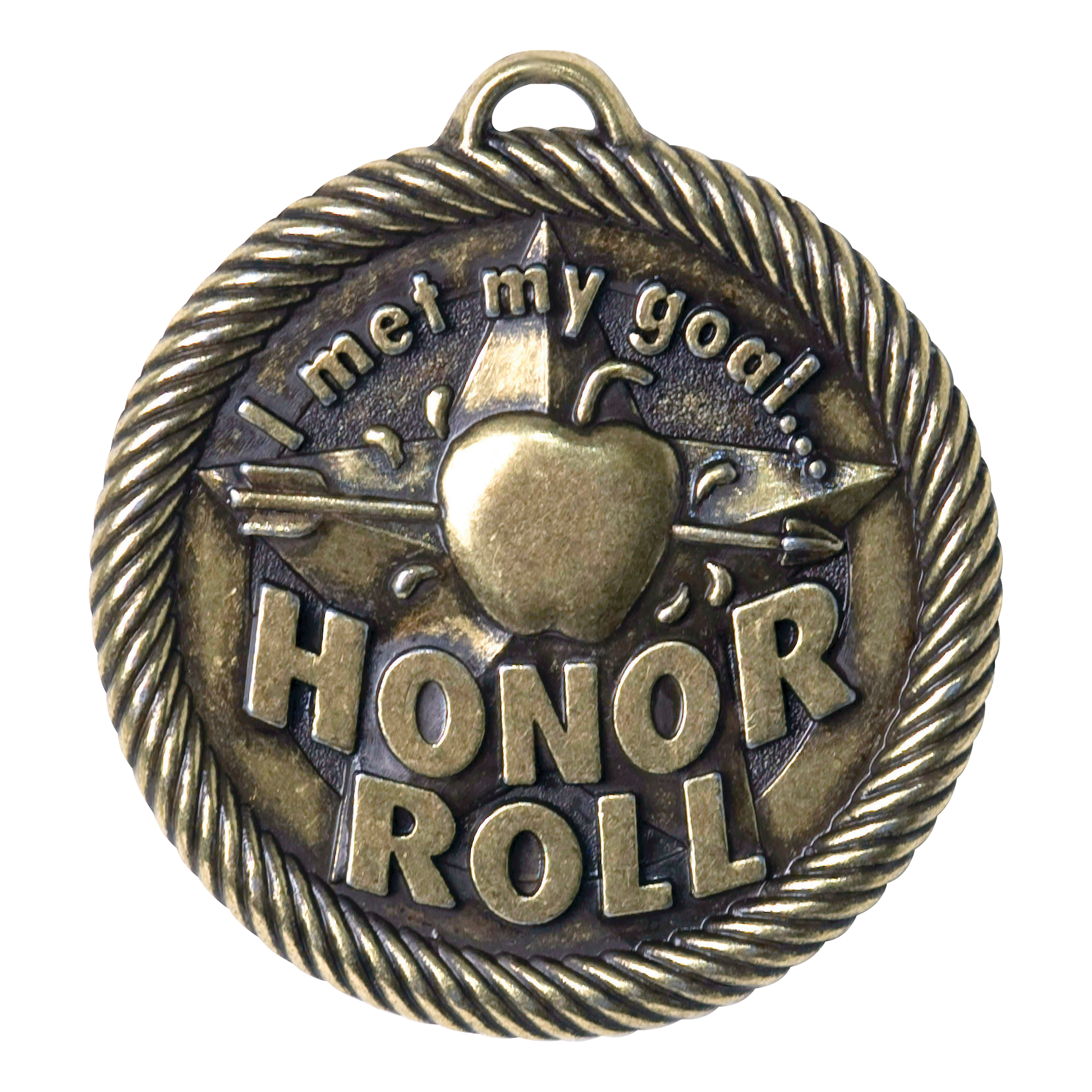 Value Met My Goal Honor Roll Medal 2" / Gold