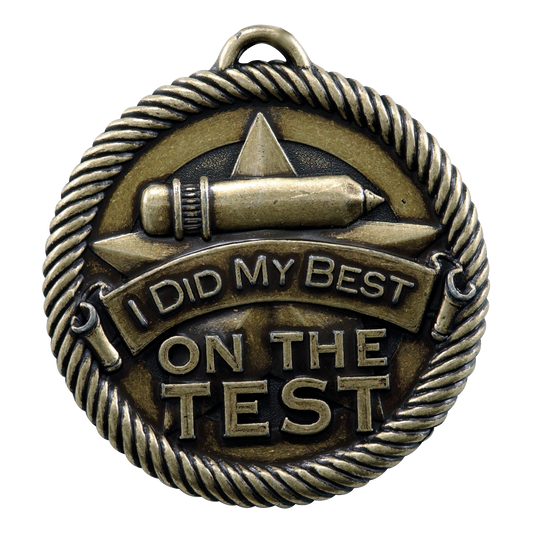 Value Did My Best On Test Medal 2" / Gold