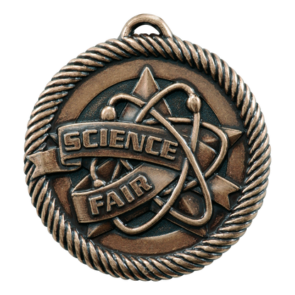 Value Science Fair Medal 2" / Bronze (Copper Tone)