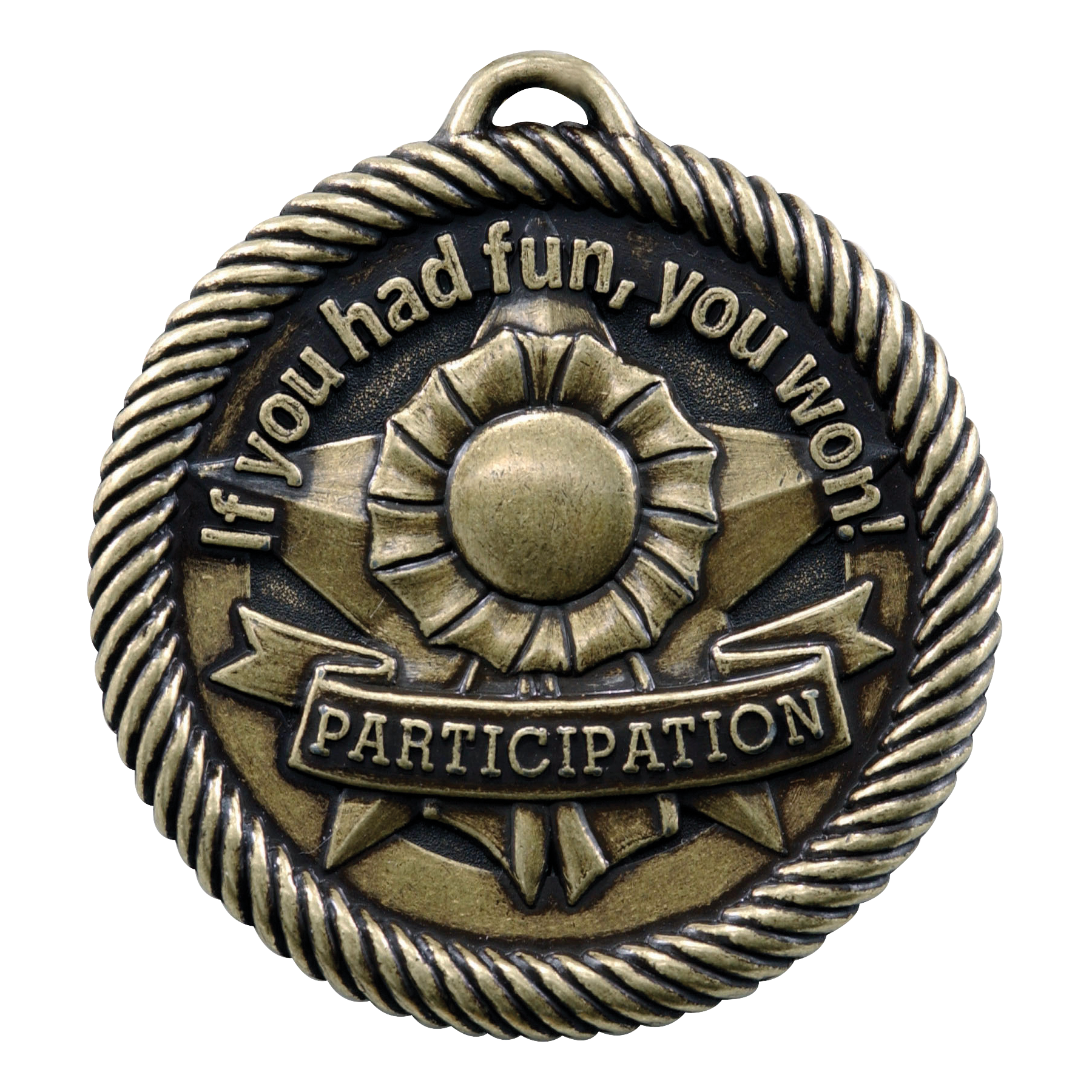 Value If You Had Fun You Won Medal 2" / Gold