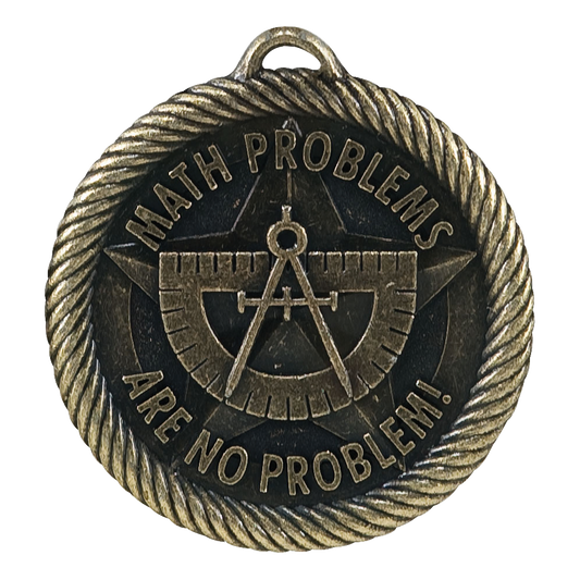 Value Math (No Problem) Medal 2" / Gold