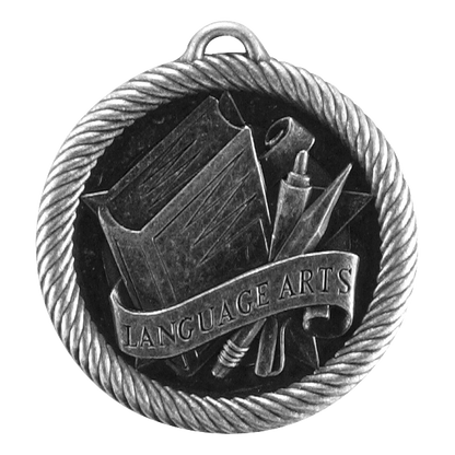 Value Language Arts Medal 2" / Silver