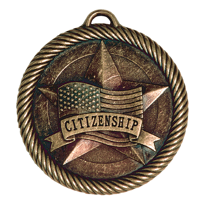 Value Citizenship Medal 2" / Bronze (Copper Tone)