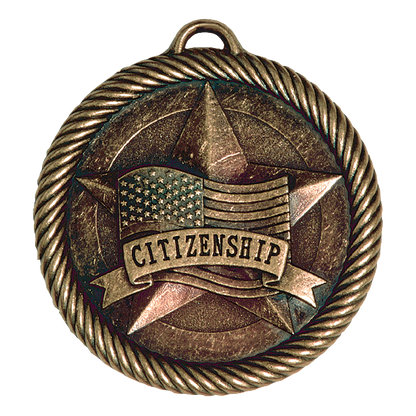 Value Citizenship Medal 2" / Bronze (Copper Tone)