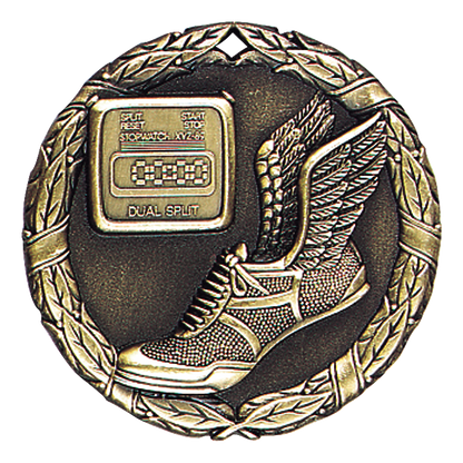 Wreath Track Medal 2" / Gold