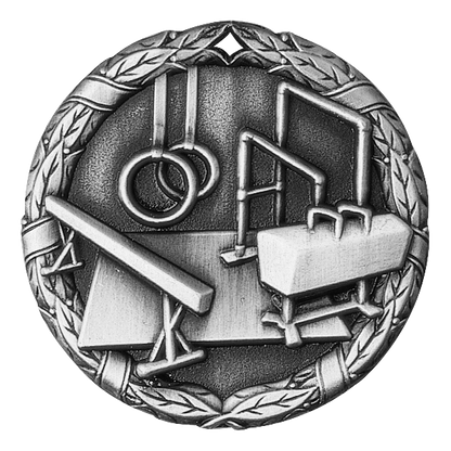 Wreath Gymnastics Medal 2" / Silver