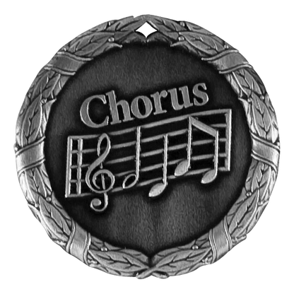 Wreath Chorus Medal 2" / Silver