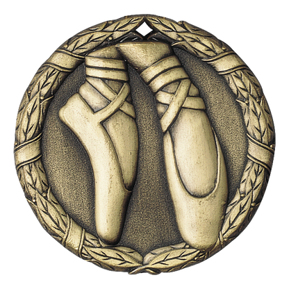 Wreath Ballet Medal 2" / Gold