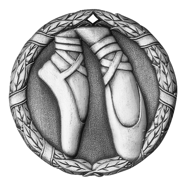 Wreath Ballet Medal 2" / Silver