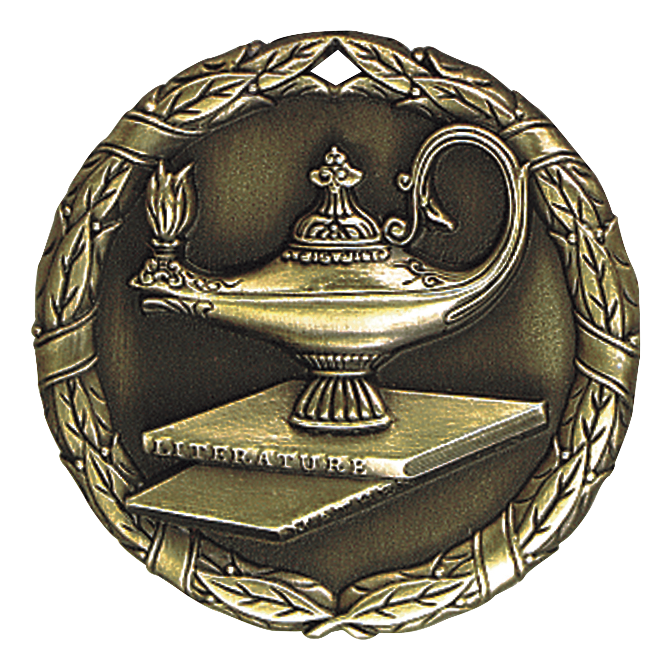 Wreath Academic Medal 2" / Gold