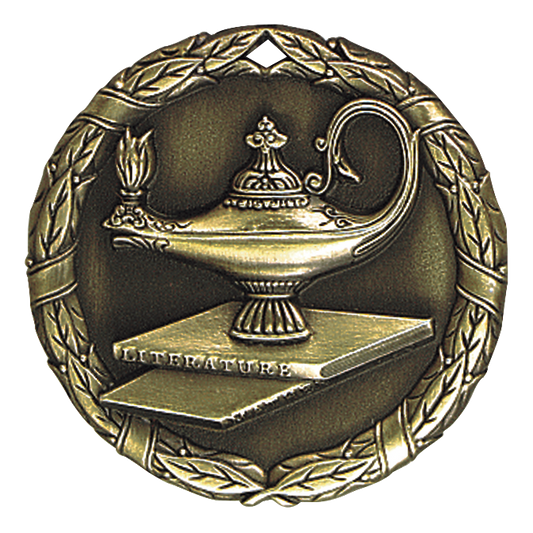 Wreath Academic Medal 2" / Gold
