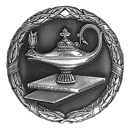Wreath Academic Medal 2" / Silver