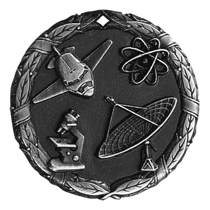 Wreath Science Medal 2" / Silver