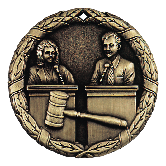 Wreath Debate Medal 2" / Gold