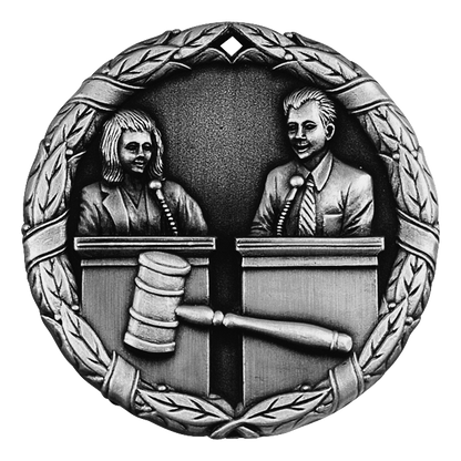 Wreath Debate Medal 2" / Silver