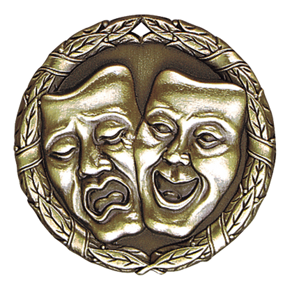 Wreath Drama Medal 2" / Gold