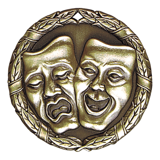 Wreath Drama Medal 2" / Gold