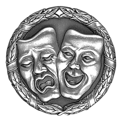 Wreath Drama Medal 2" / Silver
