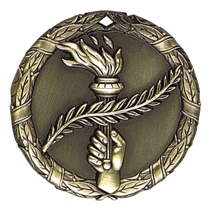 Wreath Victory Medal 2" / Gold