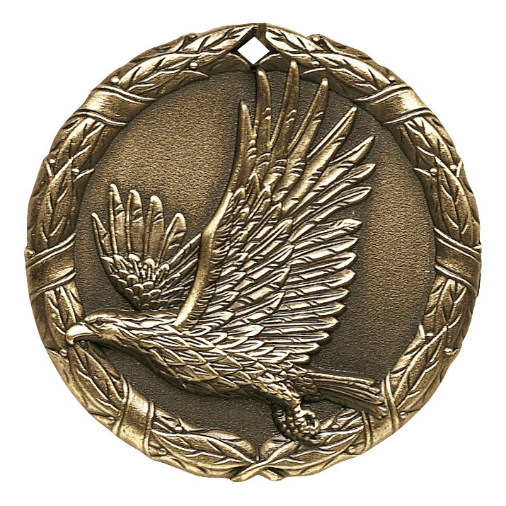 Wreath Eagle Medal 2" / Gold
