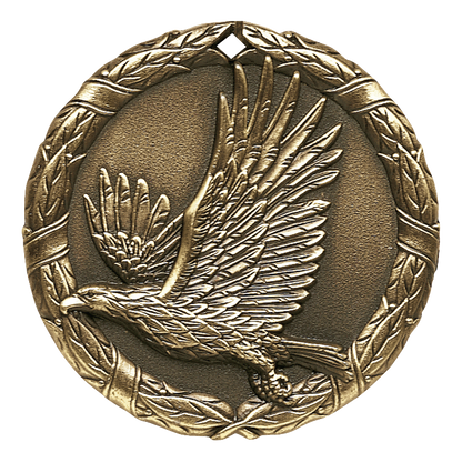 Wreath Eagle Medal 2" / Gold