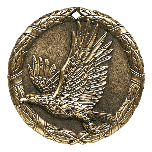 Wreath Eagle Medal 2" / Gold