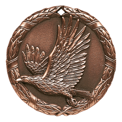 Wreath Eagle Medal 2" / Bronze (Copper Tone)