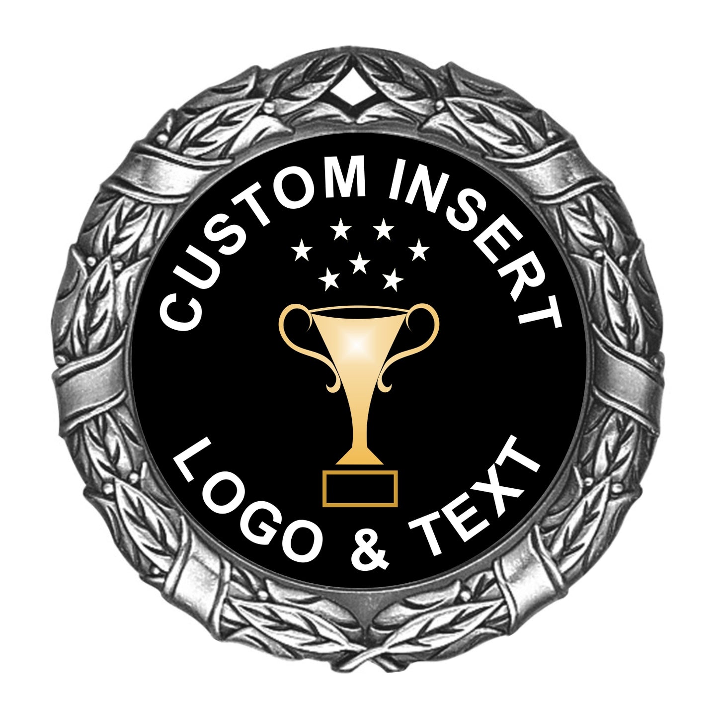 Elite Custom Insert Medal 2.75" / Silver