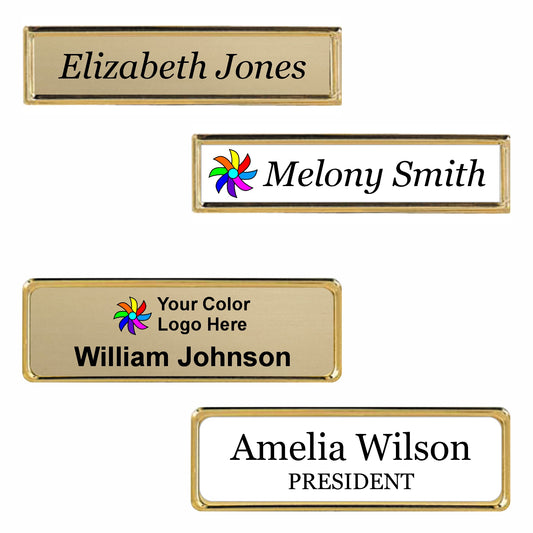 Metal Gold Name badge